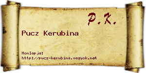 Pucz Kerubina névjegykártya